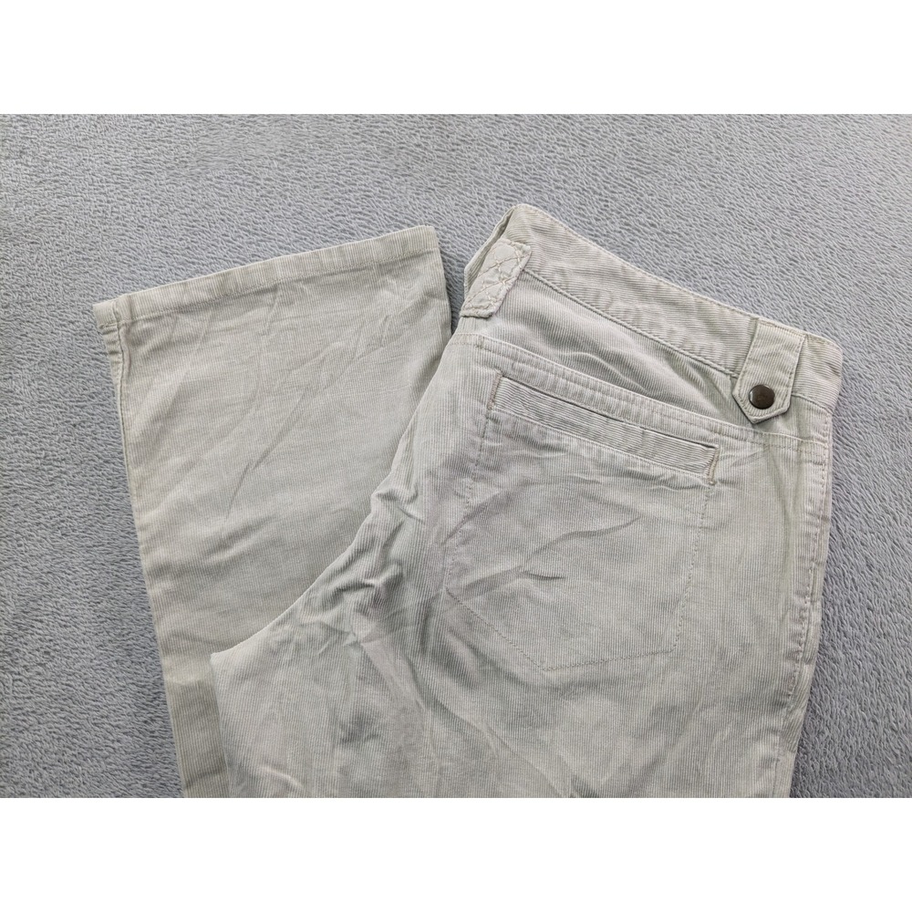 Eddie Bauer Modern Fit Straight Leg Corduroy Pants Tan Beige Womens Size 12